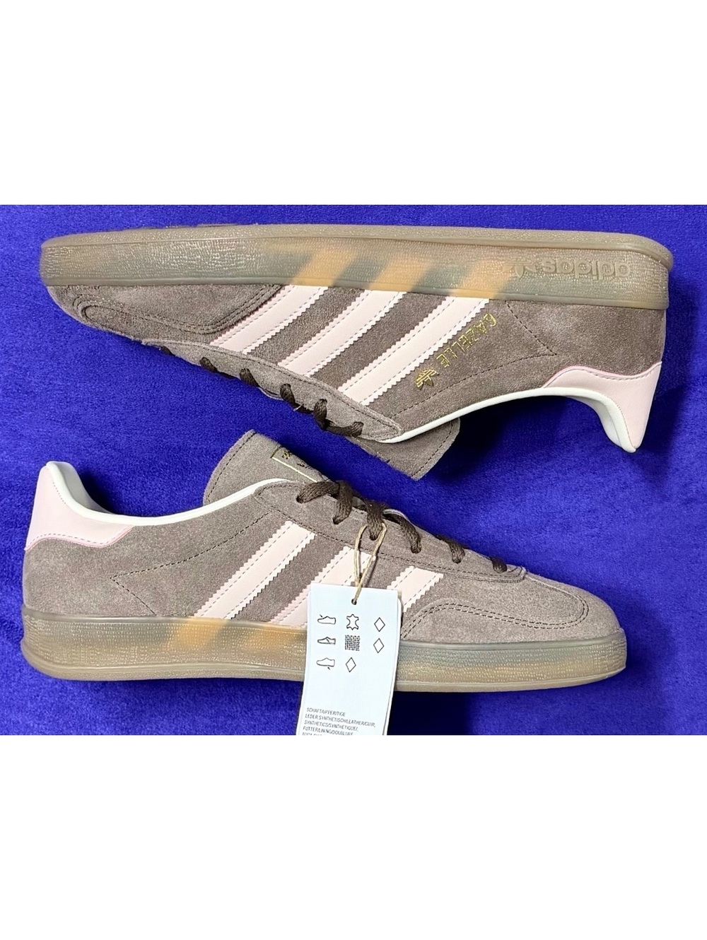 adidas Gazelle Indoor W Brown Pink Women's Sneakers 8.5